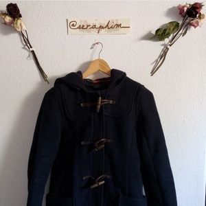 Abercrombie & Fitch Hooded Wool Peacoat
